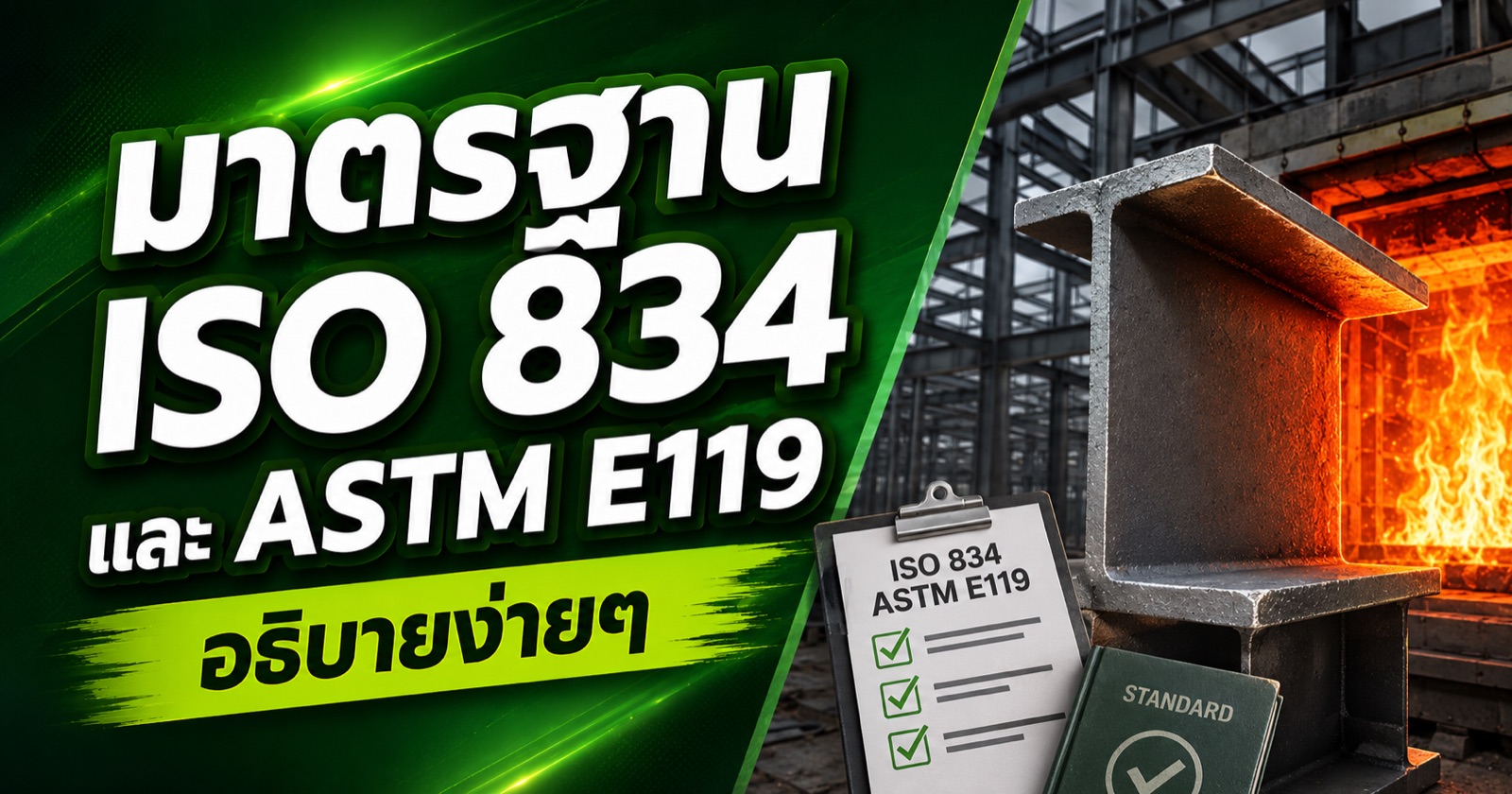 มาตรฐาน ISO 834 และ ASTM E119 อธิบายง่ายๆ